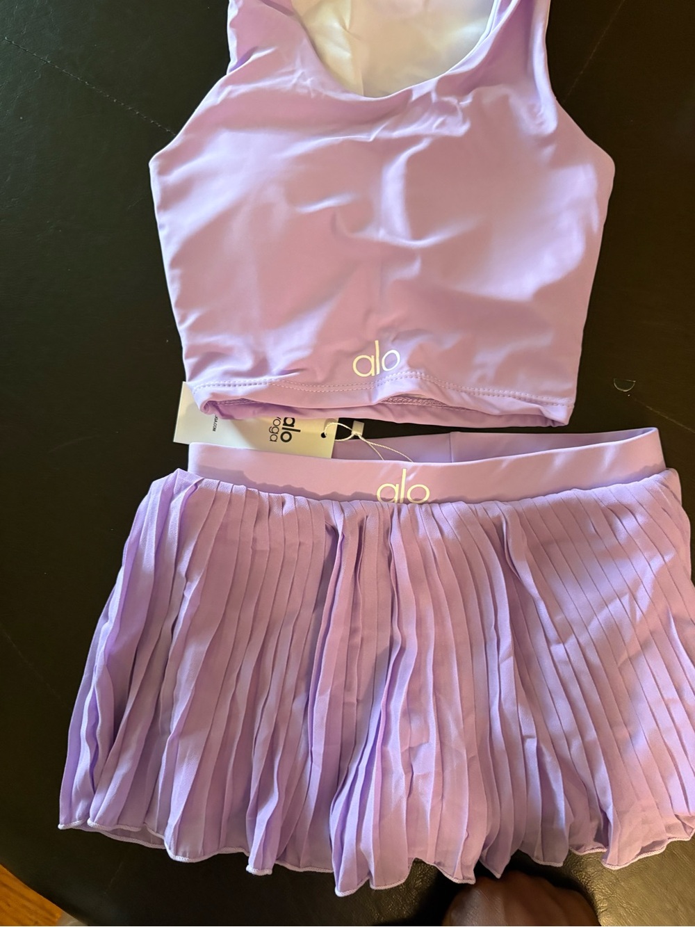 ALO Yoga Lavender Pleated Skirt - Picture 2 of 2